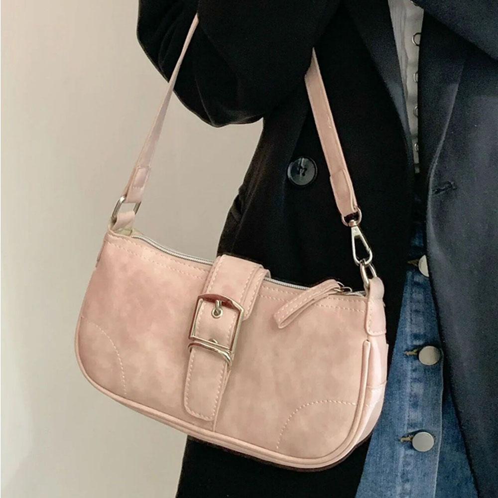 

Сумки из нубуковой кожи для женщин, корейские винтажные сумки через плечо с цепочками, новые универсальные сумки с темпераментом