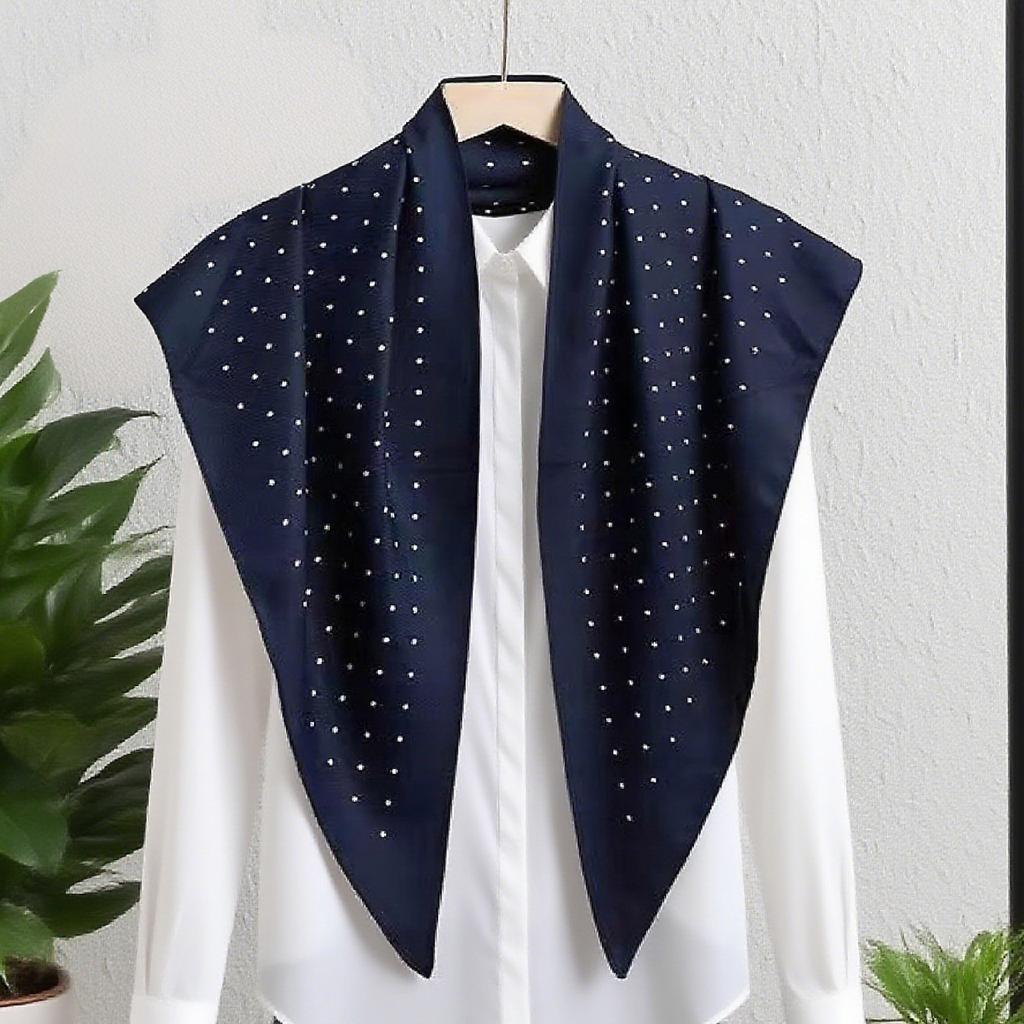 Retro American printed triangle scarf women's versatile atmosphere decorative headscarf multi-functional fart curtain neck scarf silk scarf
