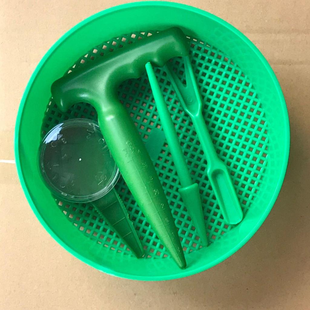 Succulent Plant Soil Puncher & Sieve Tool Set for Seedling Transplanting