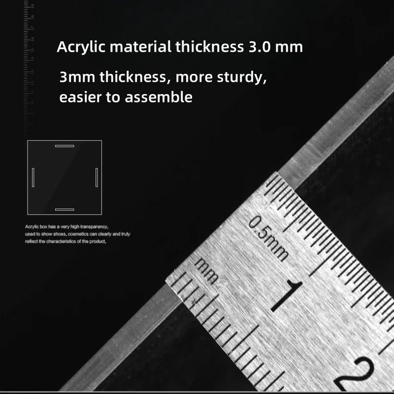 8 Size Clear Acrylic Showcase Display Case Stand Large Dustproof Protection Box for Action Figures, Toys, Collectibles Models