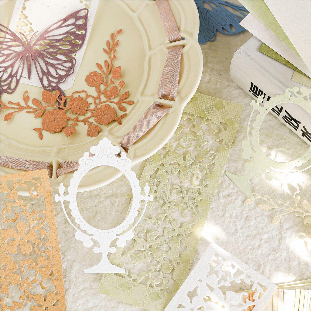 MoMo Textured Post Office Series Non-Adhesive Salt Style Paper for DIY Journal and Collage.