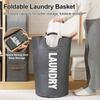 90L Super Large Laundry Basket Oxford Fabric Waterproof Laundry Bag Dirty Clothes Storage Basket Foldable Laundry Basket Travel