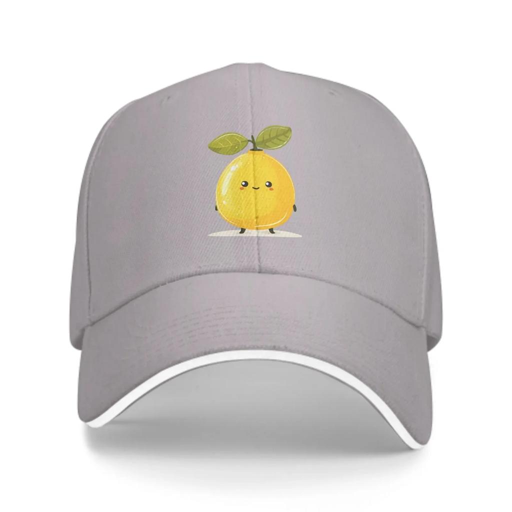 Kreslené Citronové Baseballové Čepice Módní Casquette pro Muže Ženy Nastavitelné Ležérní Trucker Čepice pro Sport Venkovní Aktivity