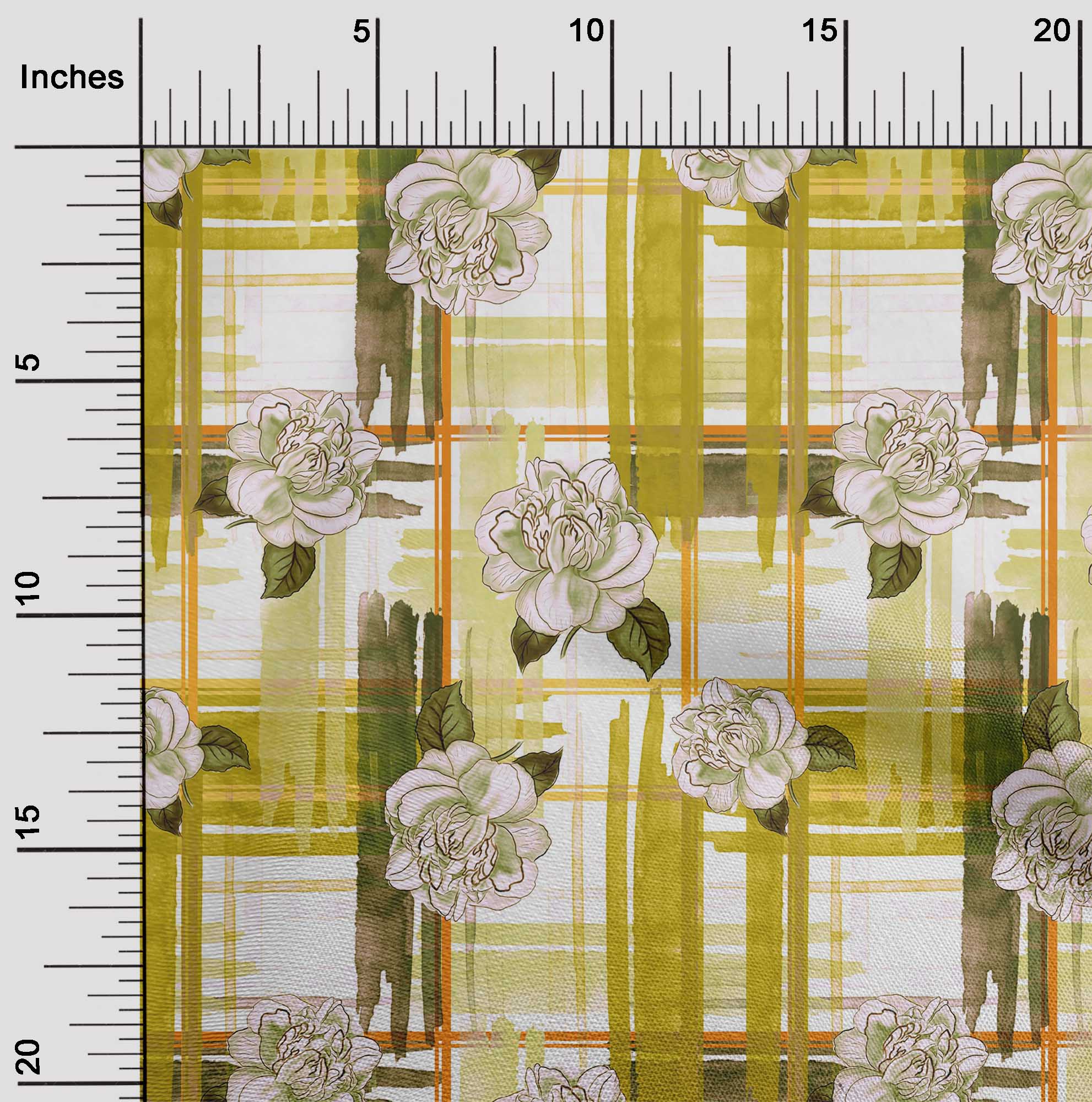 

oneOone Cotton Flex Dusty Purple Fabric Leaves & Floral Check Sewing Fabric By The Yard Printed Diy Clothing Sewing Supplies 40 Inch 42 Inch Wide - Viscose Chiffon лайм-зеленого кольору