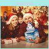 Christmas Santa Theme Party Decor Gift Box With Gradient Design For Holiday Celebrations