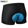 Wosawe Mutande da ciclismo da uomo Pantaloncini da bici MTB Mountain Bicycle Intimo imbottito in gel 3D Traspirante