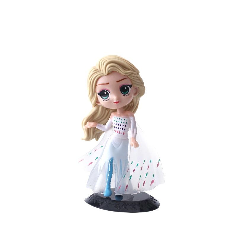 Elsa Princess Cake Decoration For Girls Beautiful Pvc Snowflake Birthday Cake Topper