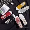 Segeltuchschuhe Frühling flach Ein-Pedal faule Schuhe Board Schuhe Trend