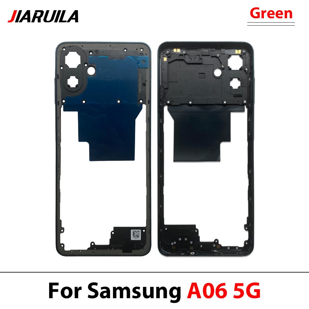 Top For Samsung A06 5G A16 5G A24 4G Housing Middle Frame Middle Frame Bezel Plate Replacement Parts With Side Key