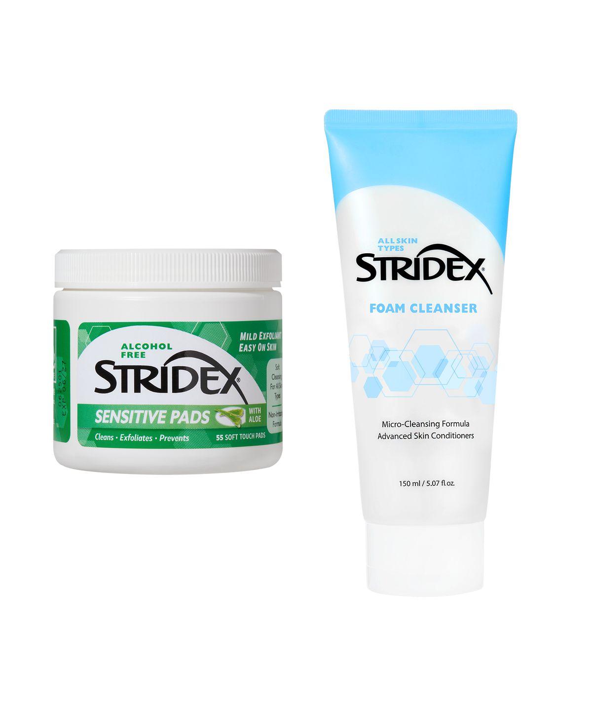Stridex Beginner Set [Sensitive 55 Pads + Foam Cleanser 150ml]