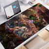 Hot selling item Hearthstone electronic sports Locking edge Gamer Large HD Print Computer Desk Locking Edge Keyboard Mouse Pad