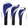 3 Golf Club Covers with Interchangeable Number Tags for Outdoor Use