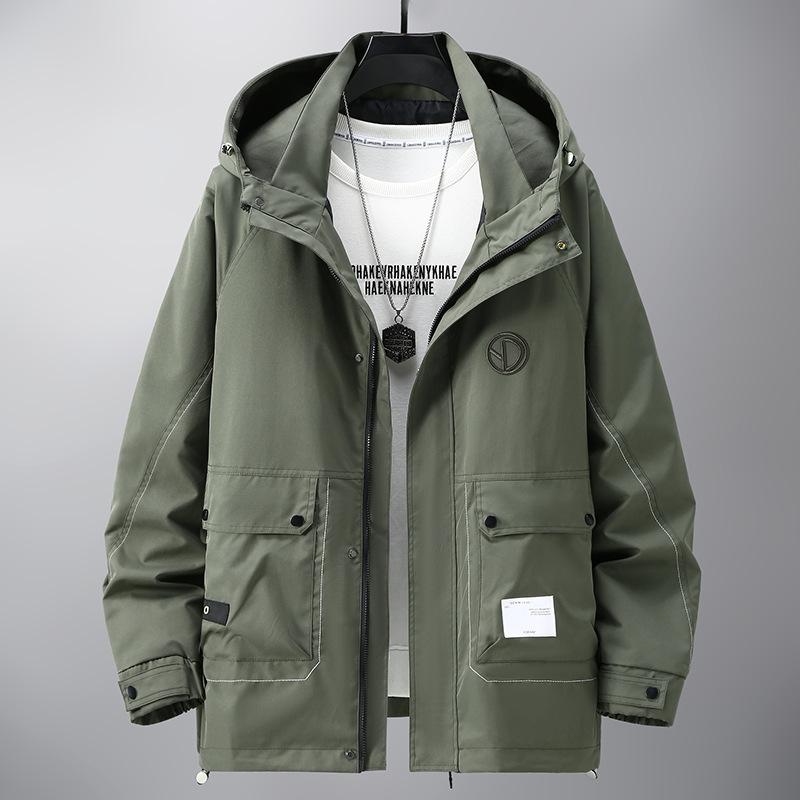 Men's Plus Size Spring Fall Workwear Trench Coat Oversized Casual Jacket 4XL-10XL