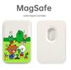 Brown Bear Leather MAGsafe Magnetic Card Holder for Apple Phone - Convenient Access