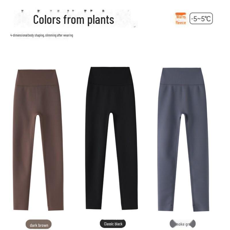 High-Waist Velvet Thickening Slimming Barbie Leggings for Women: Autumn/Winter