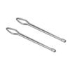 2Pcs/set Elastic Metal Drawstring Rope Threaders Sliver Split Pins Fixer Self-Locking Tweezer For Apparel Sewing Supplies