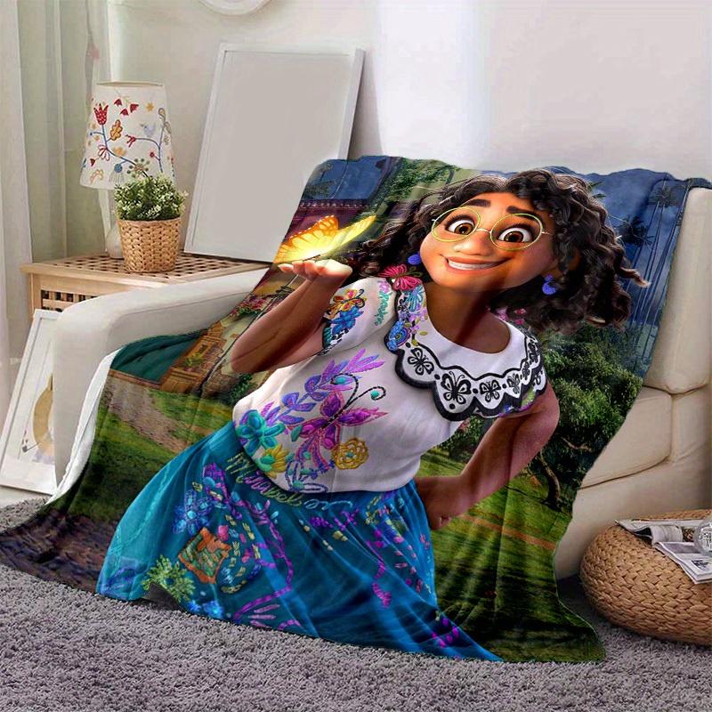 

1pc. Cartoon Butterfly Embroidered Blanket, Colorful Floral Patterned Throw for Home Decor, Seasonal Use, Gift Idea for Friends and FamilyC0 100x150cm