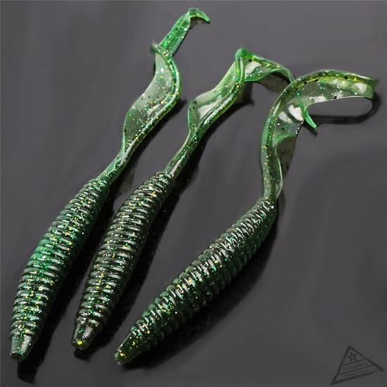 5 Stück Worms Soft Fishing Lure Baits Artificial Bait Lure Fishing TackleSport, Angelsport, Köder, Futtermittel & Fliegen!