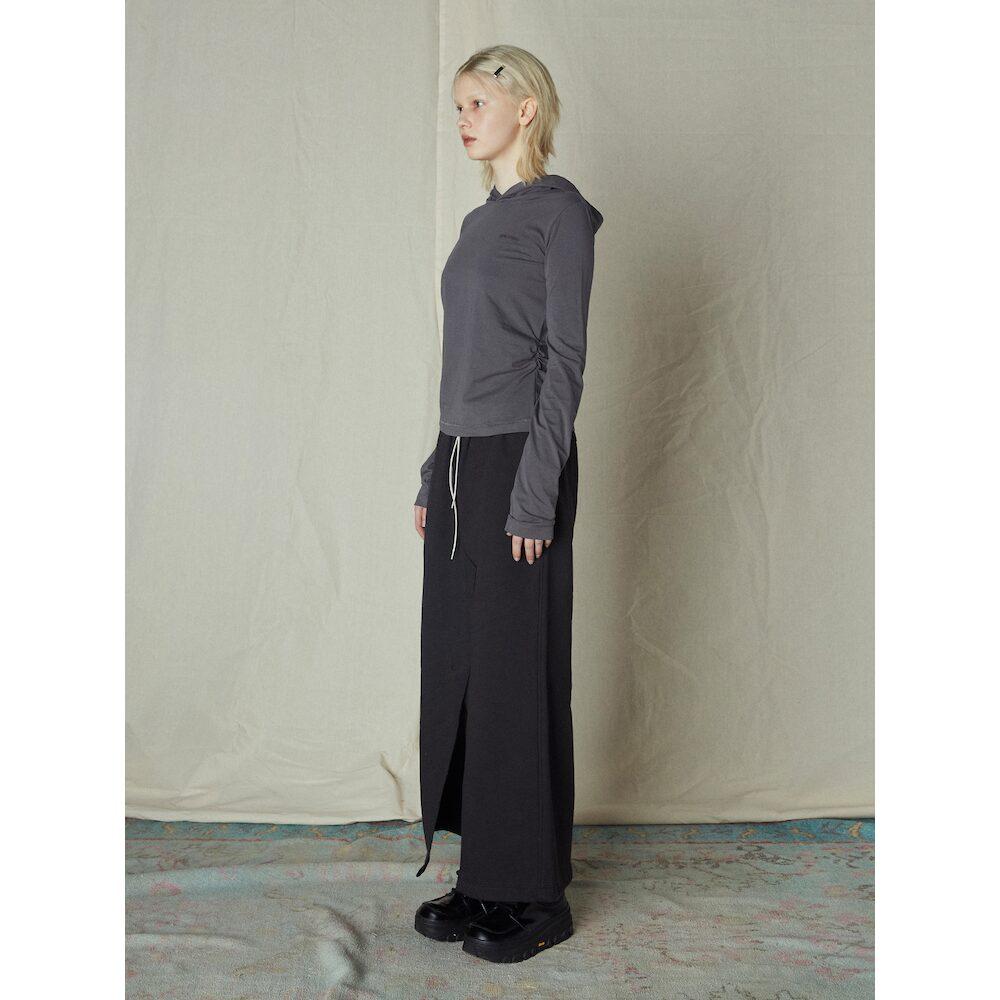 Saendeusaundeu (Women) Sweat Long Skirt Navy