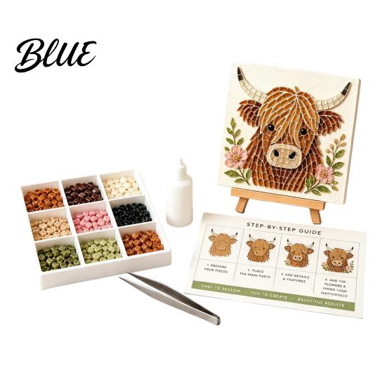 Christian Home Decor Animal Craft Art Kit Glass Mosaic DIY Sea 3D Forest Set