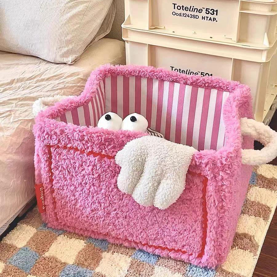 Laundry Storage Basket Decorative Storage Basket Desk Accessorie Living Room Storage Basket Cute Closet Organizer Bin Toy Box