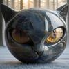 Halloween Themed Felines Resin Sculpture Desk Cats Ornamentation Perfect Gift Cats Enthusiasts and Festive Decors
