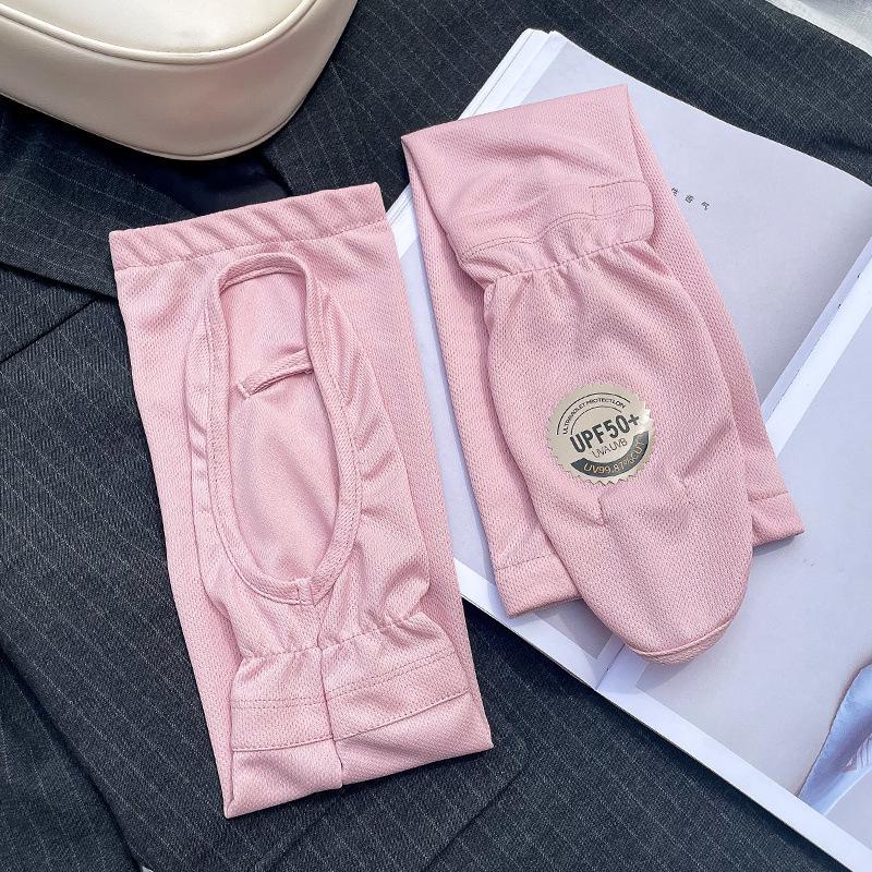 

Women s Ice Silk Sun Protection Sleeves - UV Shield Arm Guards for Summer Driving One Size розовый