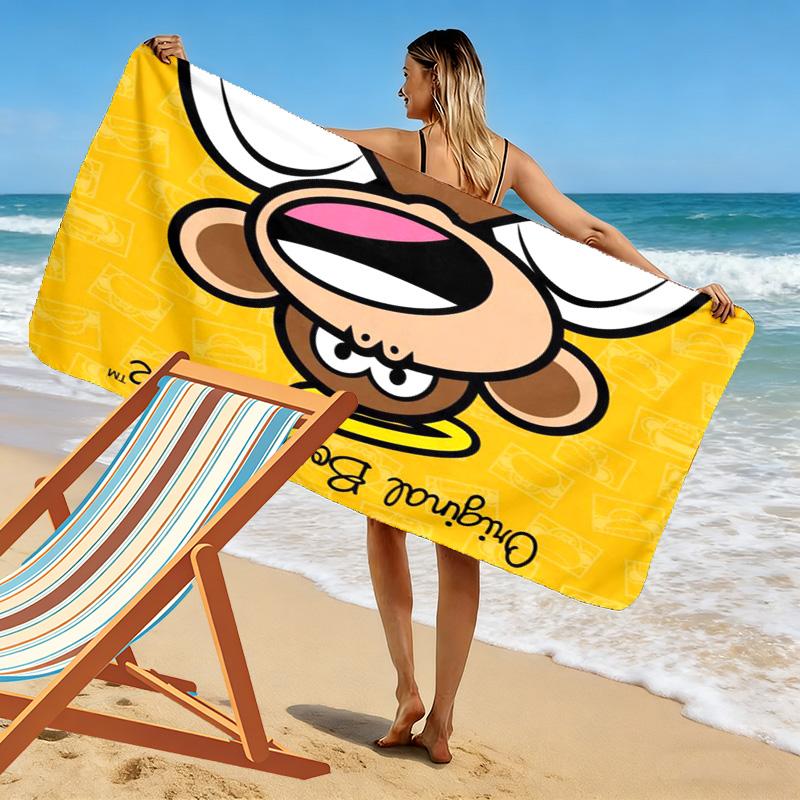 Angel Monkey 2D Flat Print Beach Towel, Large Soft Quick Dry Towel for Beach Camping SwimmingZSTJ0915381