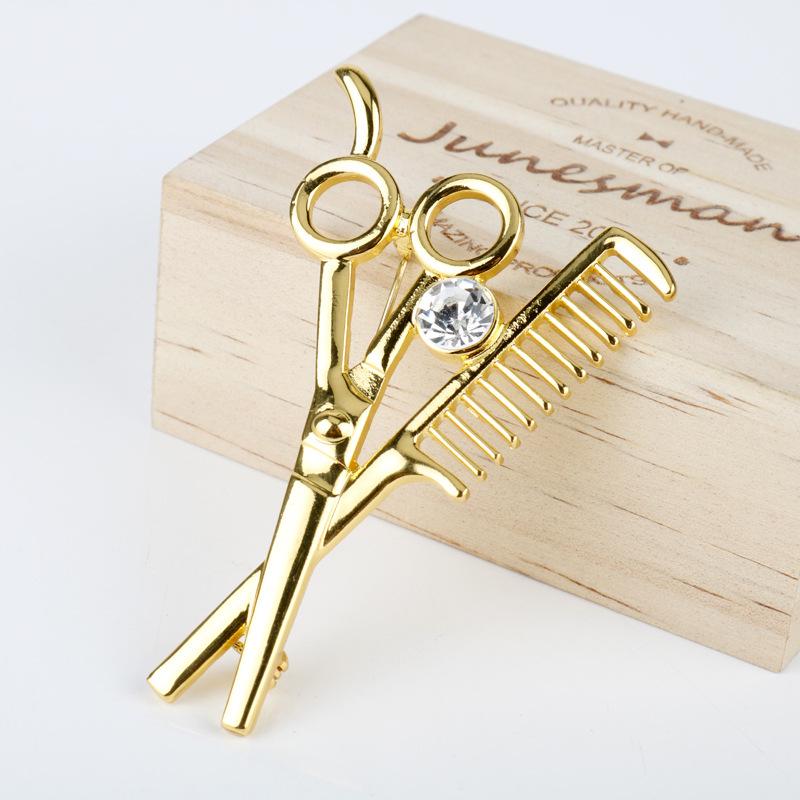 Trendy Hairdresser Necklace: Scissors, Comb, Hair Dryer Pendant