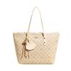 New large-capacity tote bag women's popular contrasting color printed portable shoulder bag underarm bag