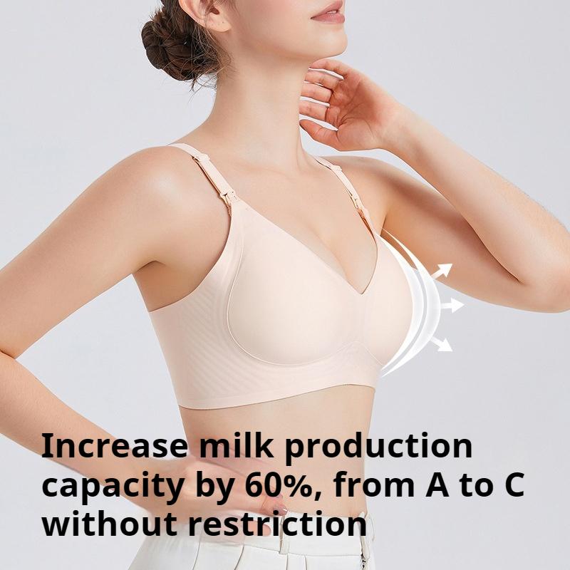 Sømløs Myk Støtte Amme-BH Etter Fødsel Samlet For å Forhindre Henging Amming Fikserte Skåler Løft for Store Bryst Graviditets-BH