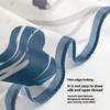 53Cm satin blue printed silk neck small square scarf 100 mulberry silk scarf OL versatile  new silk scarf