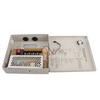 Scatola di Alimentazione CCTV Distribuzione Elettrica Scatola di Giunzione 12V 4 Canali Fusibile 5A 110V 220V Con Scatola Metallica Spina AC Serratura