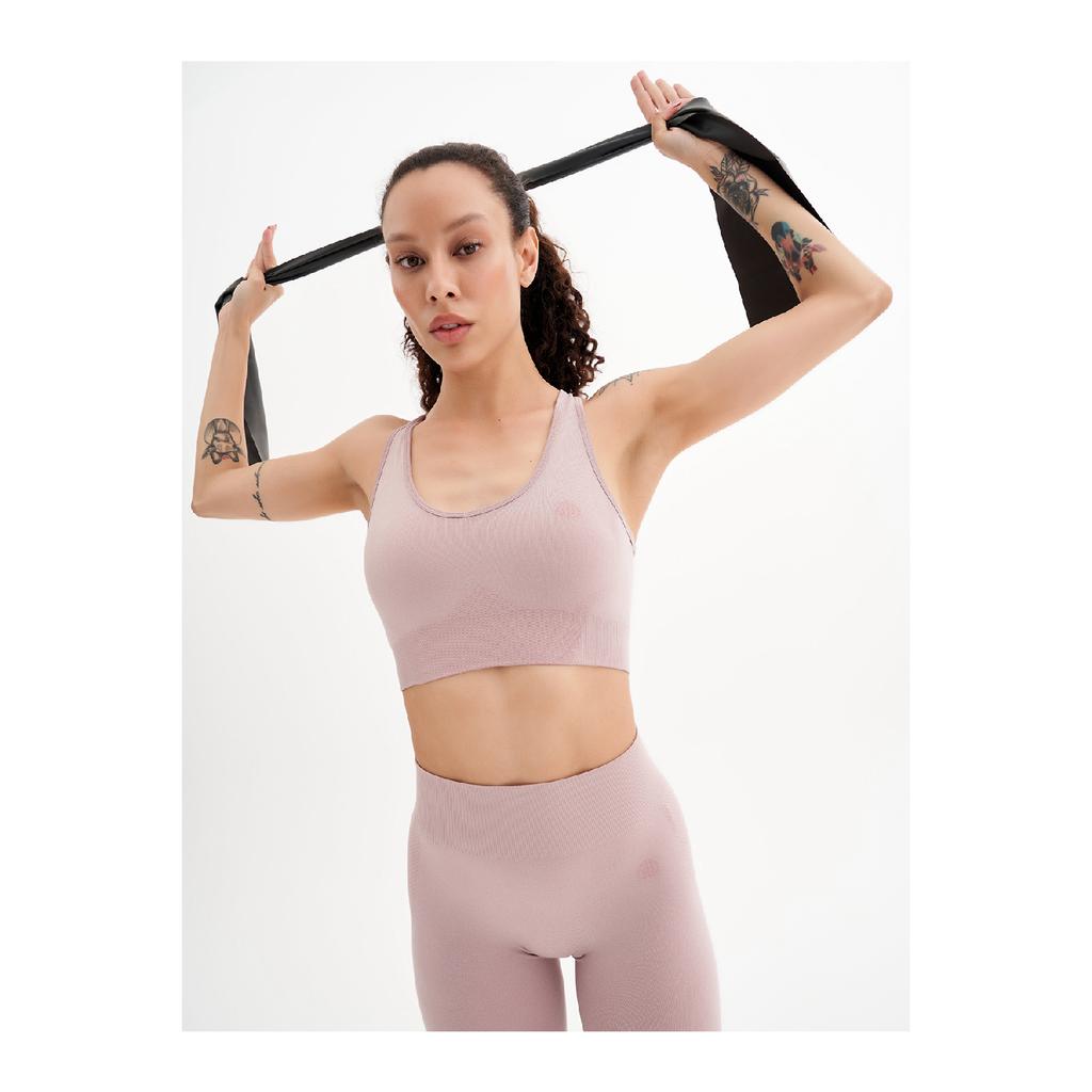 Dámská bezešvá Melange hnědá/sportovní podprsenka Infinity