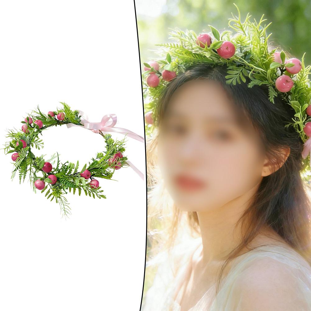 Adjustable Flower Crown Headband Featuring Hawaiian-Inspired Blooms for Weddings Summer Parties Beach Outings and Photo China Mainland
