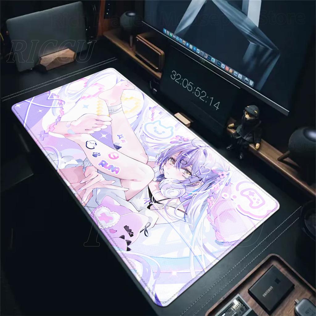 Anime Girl VTuber VSPO Mousepad Large XXL Keyboard Desk Mat PC Gaming Accessories Mouse Pad LockEdge Non-slip Extended Tablemat