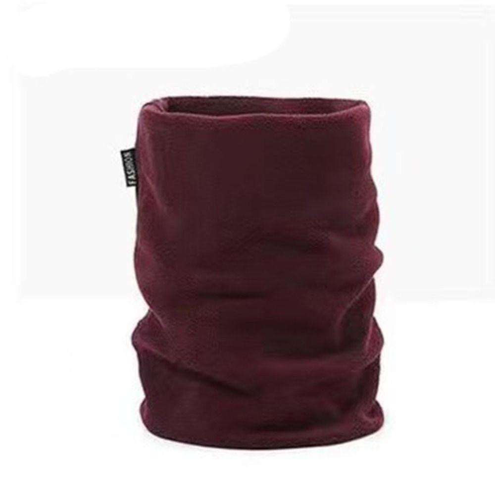 

Ветрозащитный шарф для лыжной камеры, теплый зимний воротник, защищающий от холода, мягкий утеплитель для шеи, для велоспорта вино красного