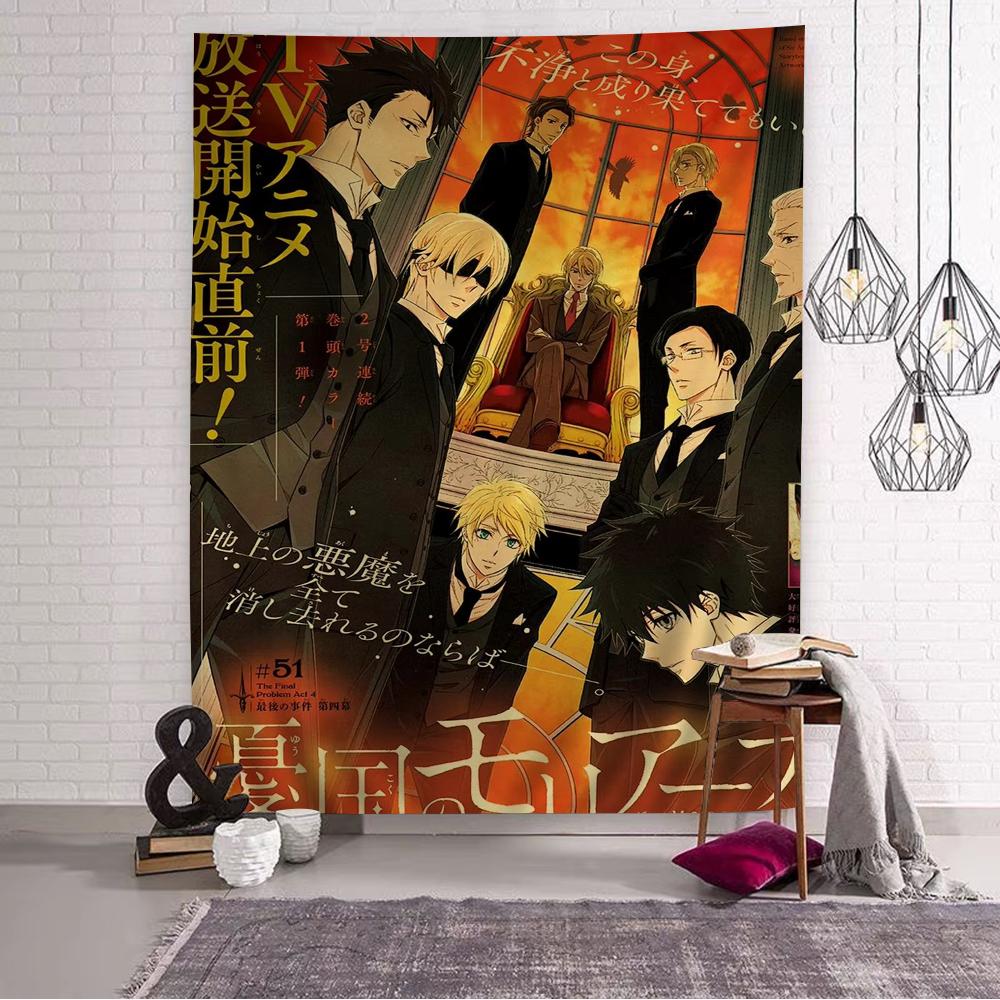 Anime Moriarty the Patriot Cartoon Tapestry Wall Hanging Decoration Household Home Decor