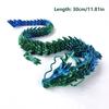 Funny 30Cm 3D Printed Dragon Model Movable Joint Fidget Rotatable Articulated Office Desktop Ornament Adults Kid Gift