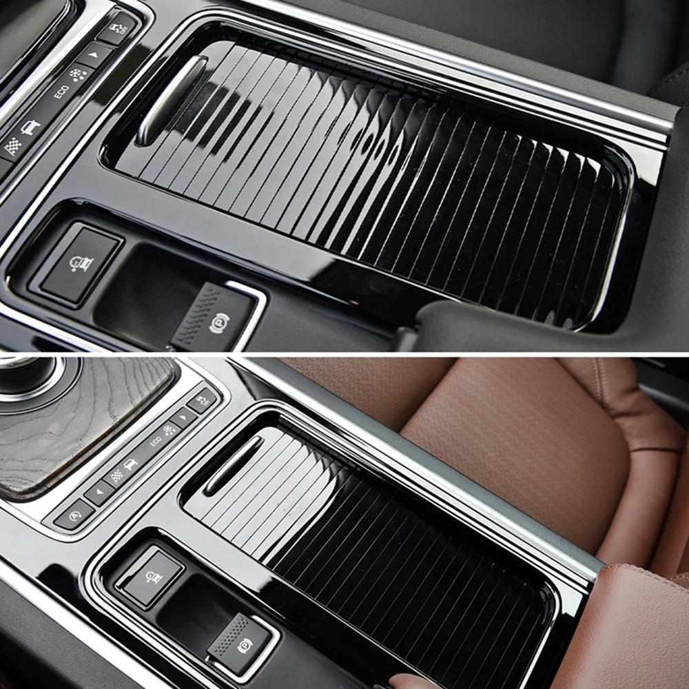 Center Console Roller Cup Holder Blind Cover For Jaguar Xf/Xfl/Xe/Xel/F-Pace