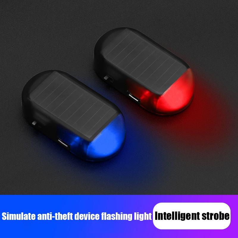 Strobe Signal Sicherheitssystem Universal-Blitz Warnung Led Licht Alarm Lampe Auto Solar Power Simulation Gefälschte Anti-Diebstahl Vorsicht