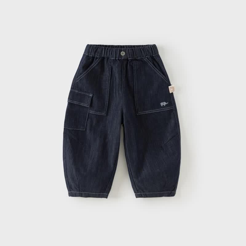 DAVE&BELLA Boys' Autumn Denim Cargo Pants