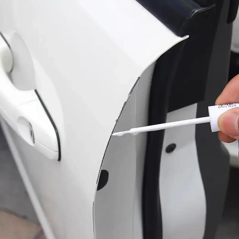 Rotulador para reparar arañazos en la pintura del coche, resistente al agua, para el cuidado de la banda de rodadura de los neumáticos del coche, mantenimiento del automóvil, color negro, blanco, rojo y plateado