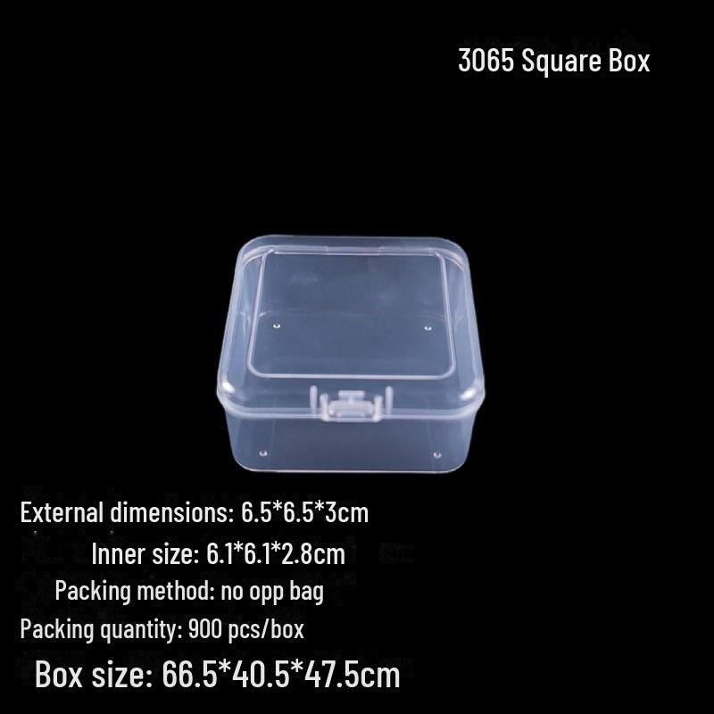 Caja de exhibición y almacenamiento de hardware de plástico transparente