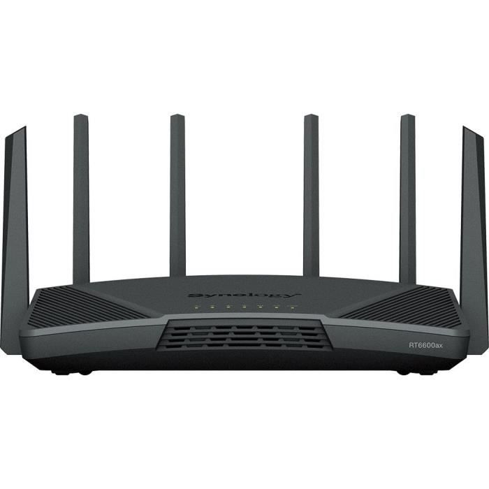 Routeur WiFi 6 Tri Band Jusqu'à 6,6 Gbit/s - SYNOLOGY - RT6600AX - 6 Antennes - Blanc