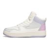 Anta Lifestyle Series Synthetic Leather Non-Slip Wear-Resistant High-Top Sneakers Women Sneakers White Gray Purple 922038010-18