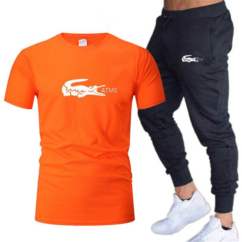 2020 nuevo deporte traje de hombre pantalones de jogging verano camiseta de hombre  pantalones casual traje deportivo de manga corta hombre hombre hombre talla  grande traje de camiseta comprar a buen precio —