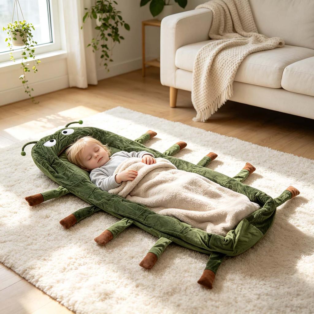 Plüsch-Schlafsack Leicht & Tragbar Vollständig umarmender Körper-Lounger Spülmaschinenfest für Innenbereich Zuhause Büro Wohnheim