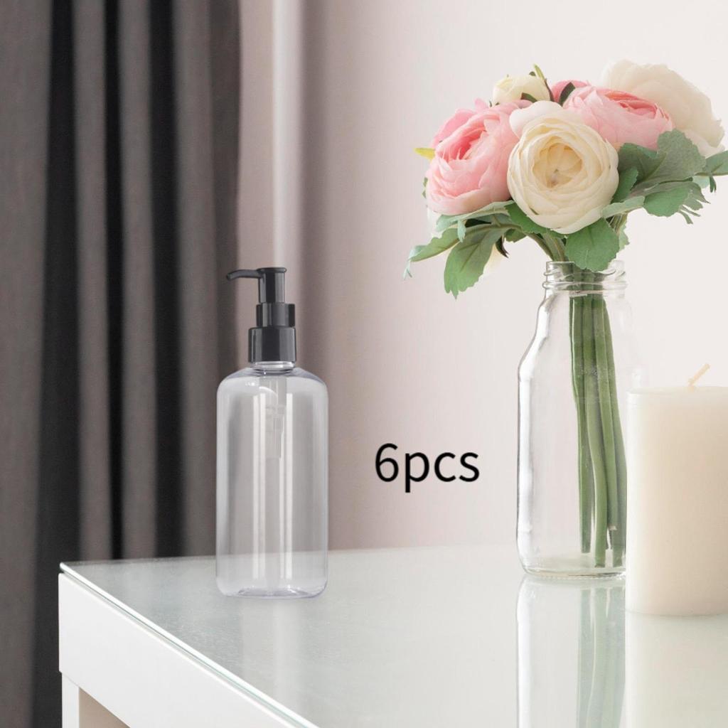 PET Soap Dispenser Bathroom Pump Bottle Refillable Lotion Container for Home Hotel Washroom