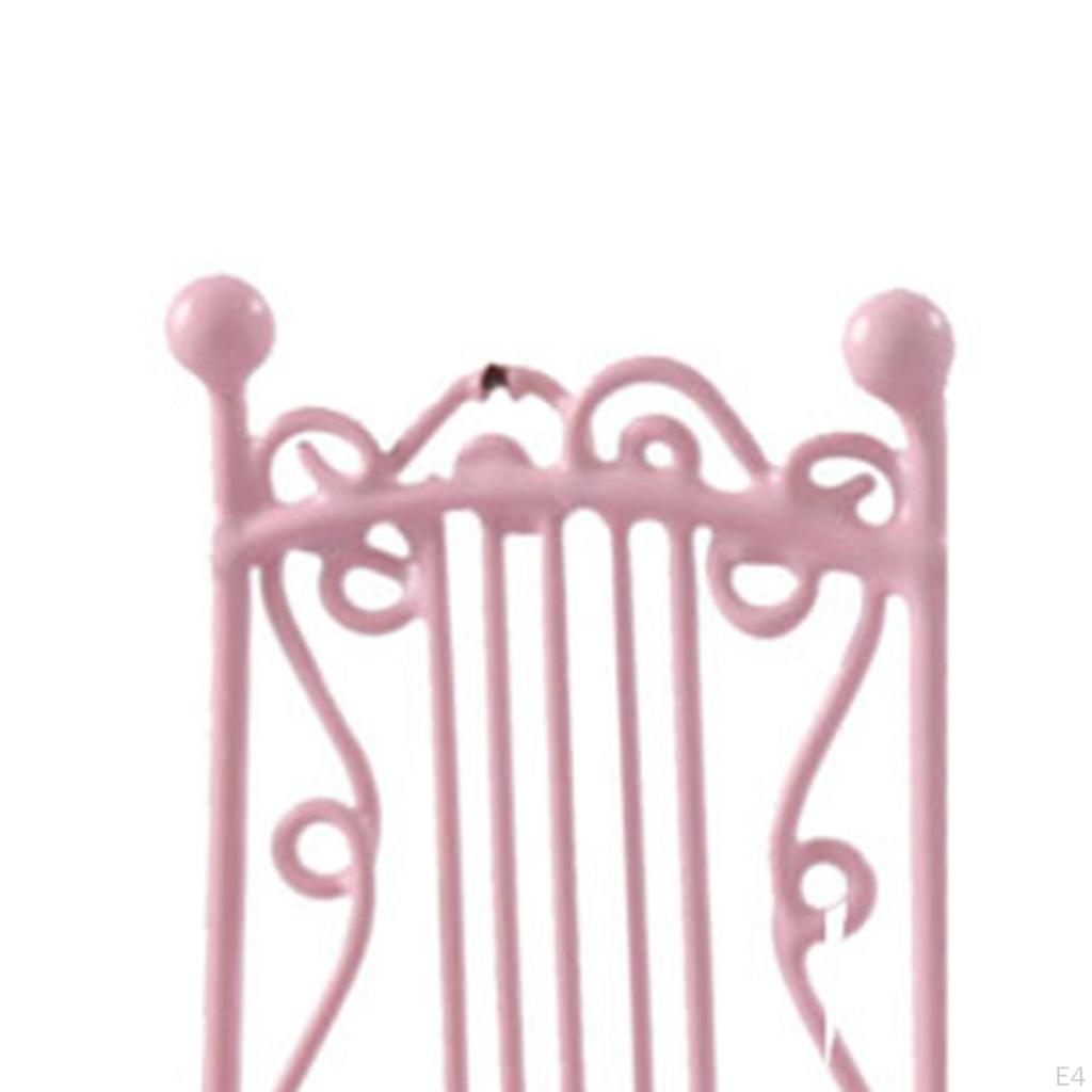 3 Pieces 1/12 Mini Outdoor Desk Chair Table Ornaments Scenes Miniature and for